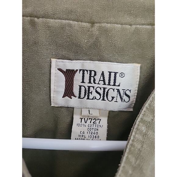 Trail Designs Vest Fishing Sport Hunting Photography Men’s L Vintage Green - Picture 2 of 5